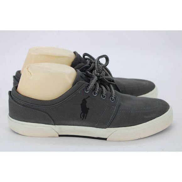 POLO RALPH LAUREN Faxon Low Lace Up Fabric Sport Sneakers Shoes Mens 9.5D - Picture 1 of 11